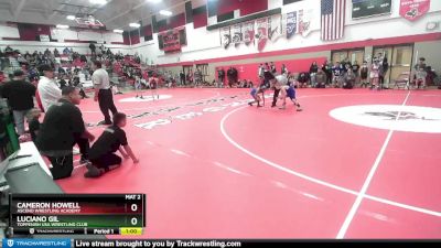 56 lbs Round 1 - Cameron Howell, Ascend Wrestling Academy vs Luciano Gil, Toppenish USA Wrestling Club