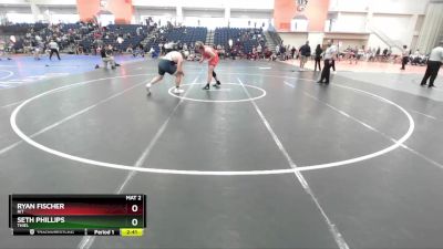 285 lbs Quarterfinal - Seth Phillips, Thiel vs Ryan Fischer, RIT