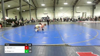 100 lbs Final - Jacob Barrett, Morris Fitness Wrestling Club - (A) vs Brighton Prine, Roundtree Wrestling Academy