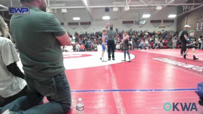 75 lbs Rr Rnd 1 - Bo Ely, Warner Eagles Youth Wrestling vs Carson O'Neal, Owasso Takedown Club