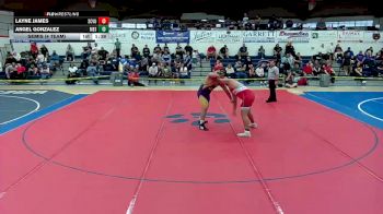 287 lbs Semis (4 Team) - Angel Gonzalez, Mesa High School vs Layne James, Santa Cruz Valley Union High School