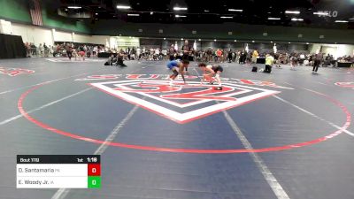 106 lbs Consi Of 32 #1 - Dakota Santamaria, PA vs Eddie Woody Jr., IA