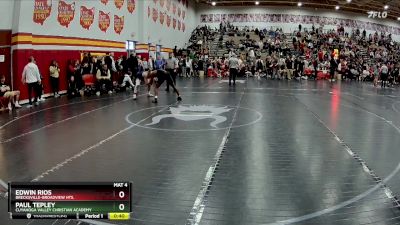 190 lbs Cons. Round 4 - Paul Tepley, Cuyahoga Valley Christian Academy vs Edwin Rios, Brecksville-Broadview Hts.