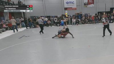 126 lbs Cons. Quarters - Eli Mendoza, Gilroy Hawks vs Donovan Jenkins, Youth Impact Center