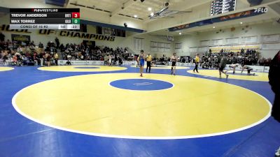 129 lbs Consi Of 16 #2 - Trevor Anderson, Orting (WA) vs Max Torrez, Gilroy