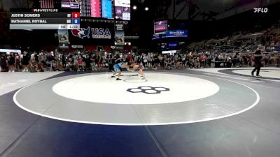 144 lbs Champ. Rd Of 64 - Justin Somers, NY vs Nathaniel Roybal, NM