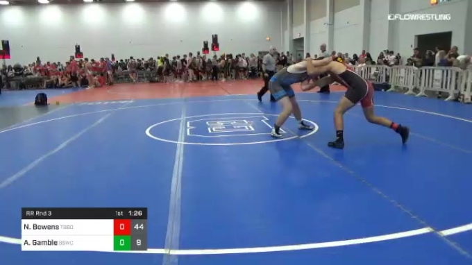 195 lbs Rr Rnd 3 - Nate Bowens, Team Bro-Broderick vs Aidan Gamble ...