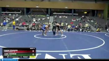 220 lbs Quarterfinals (8 Team) - Cory Monroe, Choctaw vs Davin Stamatis, Edmond North