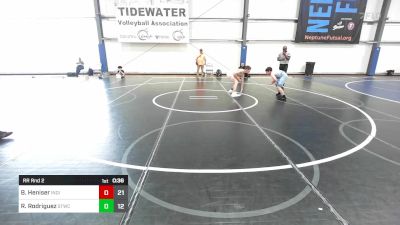 105 lbs Rr Rnd 2 - Beau Heniser, Indiana Outlaws Silver vs Ronnie Rodriguez, Shore Thing Sand