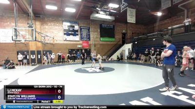 74 lbs Semifinal - Lj McKay, Idaho Gold vs Statlyn Williams, Sublime Wrestling Academy
