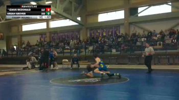 120 lbs Champ. Round 1 - Urijah Grover, Sheridan vs Izaius McDonald, Cheyenne East