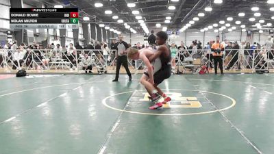 138 lbs Rr Rnd 2 - Donald Bowie, Indiana Outlaws Black - HSB vs Nolan Milton, Ground Up USA (RED) - HSB