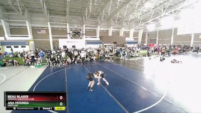 95 lbs 3rd Place Match - Beau Blaser, Wasatch Wrestling Club vs Ana Mounga, Westlake