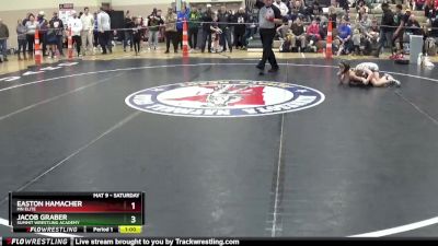 70 lbs Quarterfinal - Easton Hamacher, MN Elite vs Jacob Graber, Summit Wrestling Academy