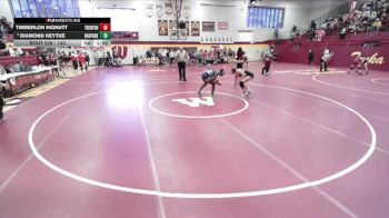 140 lbs Quarterfinal - Timberlon Hignutt, TRENTON vs Diamond Keytue, OAK PARK