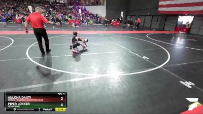 55 lbs Cons. Round 2 - Aulona Dauti, Milton Monsters Wrestling Club vs Piper Lokker, Menomonie