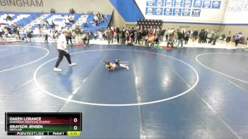 43-46 lbs Round 2 - Oaken Lorance, Sanderson Wrestling Academy vs Grayson Jensen, Westlake