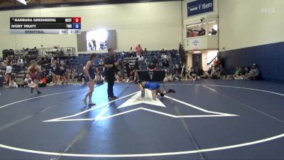 110 lbs Semifinal - Ivory Truitt, Texas Wesleyan vs Barbara Greenberg, Westcliff