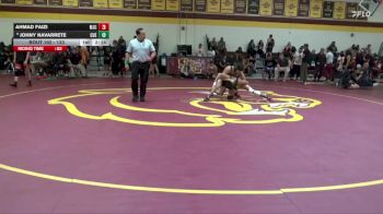 133 lbs Cons. Round 4 - Johny Navarrete, Cuesta College vs Ahmad Faizi, Modesto Junior College