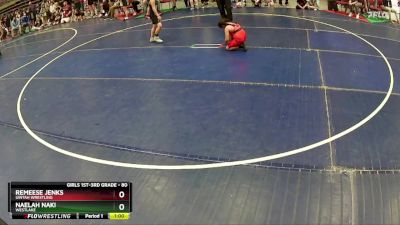 80 lbs Round 2 - Remeese Jenks, Uintah Wrestling vs Naelah Naki, WESTLAKE