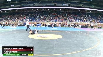 D3-113 lbs Cons. Round 3 - Emmanuel Hernandez, Kent City HS vs Maximus Pigeon, Hopkins HS
