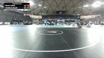 Girls 2A 100 lbs Champ. Round 1 - Micah Turpin, Aberdeen (Girls) vs Anabelle Miller, Deer Park (Girls)