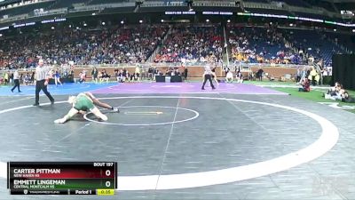 D3-190 lbs Cons. Round 1 - Carter Pittman, New Haven HS vs Emmett Lingeman, Central Montcalm HS