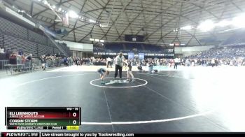 75 lbs Cons. Round 4 - Corbin Storm, White River Hornets Wrestling Club vs Eli Leenhouts, Jungle Cat Wrestling Club