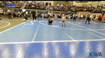 61 lbs Consi Of 8 #2 - Keegan Myers, Cushing vs James Hightower, Watonga Blaine County Grapplers