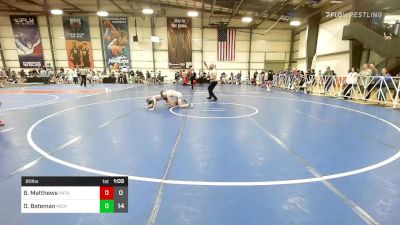 90 lbs Rr Rnd 2 - Bronson Matthews, Patriot USA Wrestling Club vs Dylan Bateman, Micky's Maniacs Blue