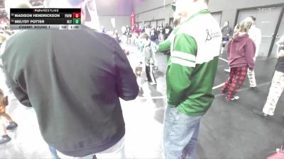 90 lbs Champ. Round 1 - Madison Hendrickson, Parkview Albany Youth Wrestling vs Melydy Potter, New Lisbon Youth