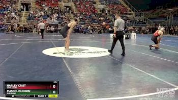 172 lbs Cons. Round 1 - Harley Crist, Devils Lake vs Mason Johnson, Sheyenne