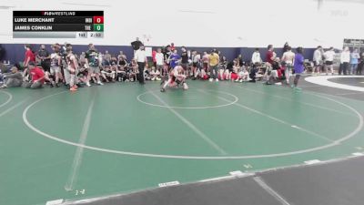 114 lbs Semifinal - Luke Merchant, Indiana Outlaws Black-HS vs James Conklin, The Plumbers-HS