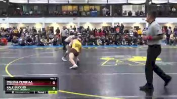 149 lbs Semifinal - Michael Petrella, Baldwin Wallace University vs Kale Buckiso, John Carroll University