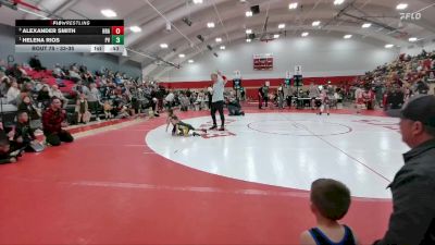 33-35 lbs Round 2 - Helena Rios, Platte Valley vs Alexander Smith, HRA