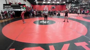 190 lbs Champ. Round 2 - Kevin May, Lombard (MONTINI) vs Matt Carver, SCHAUMBURG (HS)