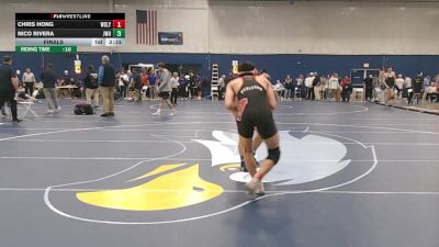 125 lbs Final - Chris Hong, Wesleyan (CT) vs Nico Rivera, Johnson & Wales (RI)
