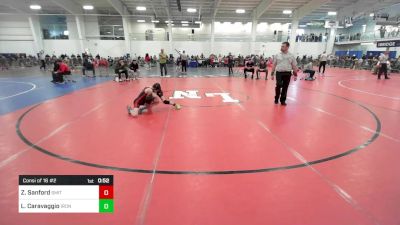 69 lbs Consi Of 16 #2 - Zevin Sanford, Smitty's Wrestling Barn vs Logan Caravaggio, Iron Faith WC