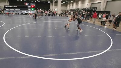 165 lbs Quarters - Tyree Graham, Gladiator Wrestling vs Emerson Tjaden, Lawrence Elite Wrestling Club