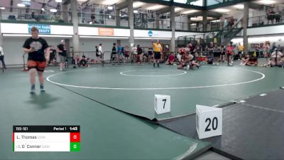 155-161 lbs Cons. Round 2 - Ian O`Connor, Illini Bluffs vs Logan Thomas, OFallon Little Panthers WC