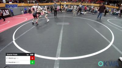 76 lbs Quarterfinal - Zane Waldrup, F-5 Grappling vs Cash Goodner, Standfast