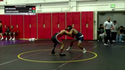 133 lbs Champ. Round 2 - Jair Suchite, Santa Ana College vs Elijah Flores, Cerritos College