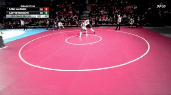 5A 285 lbs 1st Place Match - Carter Rudolph, Roy vs Cody Kaleikini, Box Elder