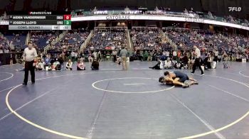 3A 132 lbs Cons. Round 1 - Aiden VanderMeer, Stuart W. Cramer High School vs Joseph Lloyd, Union Pines