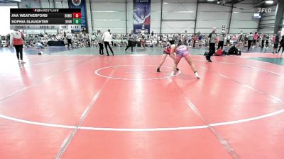 132 lbs Rr Rnd 1 - Ava Weatherford, Demolition Elite vs Sophia Slaughter, 5forty Lady Brawlers