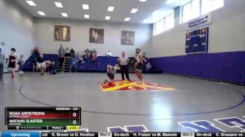 220 lbs Cons. Round 2 - Nathan Slagter, Houston vs Noah Armstrong, Dickson County