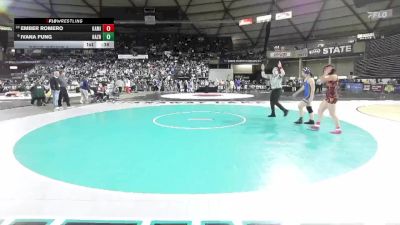 Girls 4A 140 lbs Cons. Round 3 - Ivana Fung, Hazen (Girls) vs Ember Romero, Kamiakin (Girls)