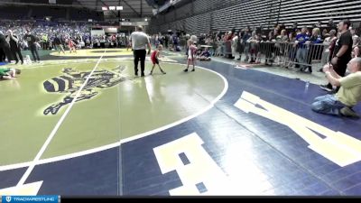 70 lbs Champ. Round 2 - Eli Sassa, South West Washington Wrestling Club vs Titus Kjar, Liberty Warriors Wrestling Academy