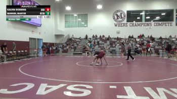 125 lbs Semifinals (8 Team) - Manuel Martir, Mt. SAC (Maroon) vs Kalvin Robbins, Sierra College (RED)