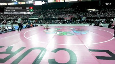 4A 144 lbs 1st Place Match - Nathan Gugelman Ii, American Falls vs Klete Cook, Weiser